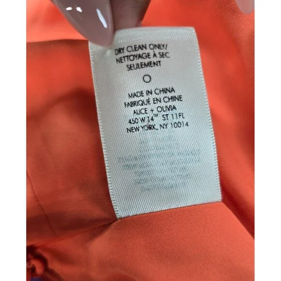 New! ALICE & OLIVIA CYRUS CORAL FLORAL JUMPSUIT HALTER SIZE 10 - Picture 9 of 12